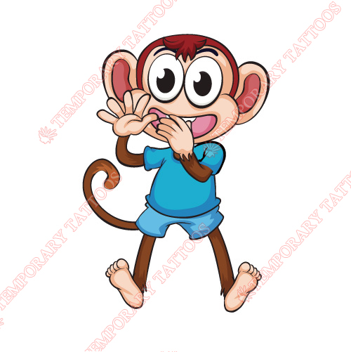 Monkey Customize Temporary Tattoos Stickers NO.8649